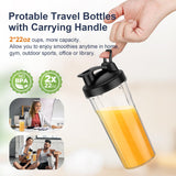 Licuadora personal para batidos y smoothies con 3 vasos para llevar de 22 oz, 22000 RPM