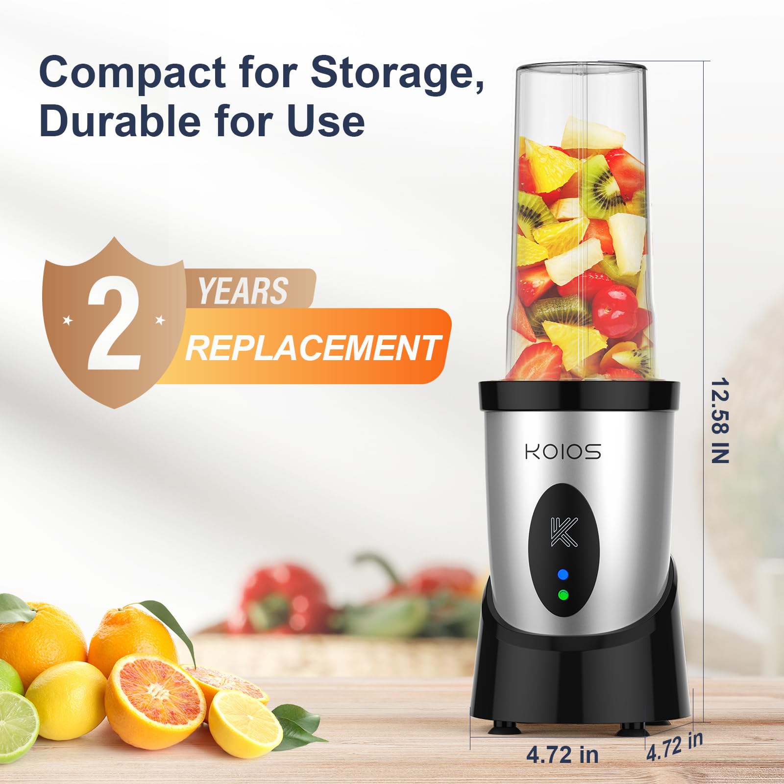 Licuadora personal para batidos y smoothies con 3 vasos para llevar de 22 oz, 22000 RPM