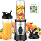 Licuadora personal para batidos y smoothies con 3 vasos para llevar de 22 oz, 22000 RPM