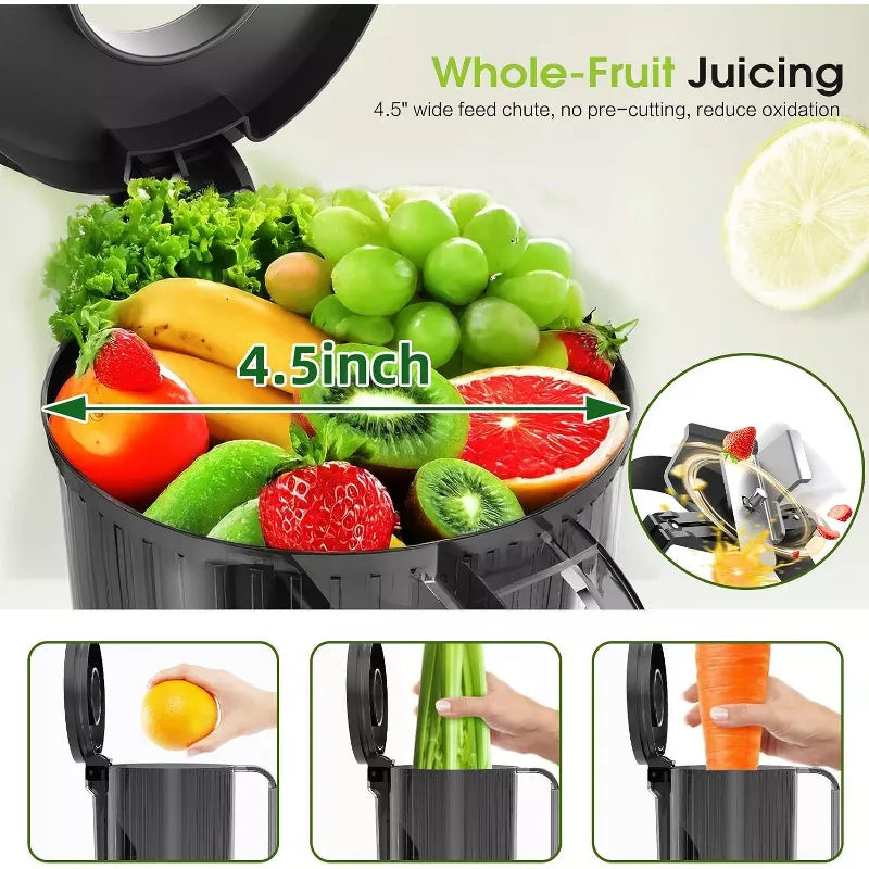 Exprimidores de frutas y verduras enteras