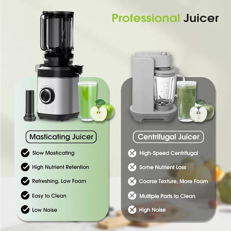Exprimidores de frutas y verduras enteras