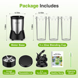 Licuadora personal para batidos y smoothies para cocina 900W