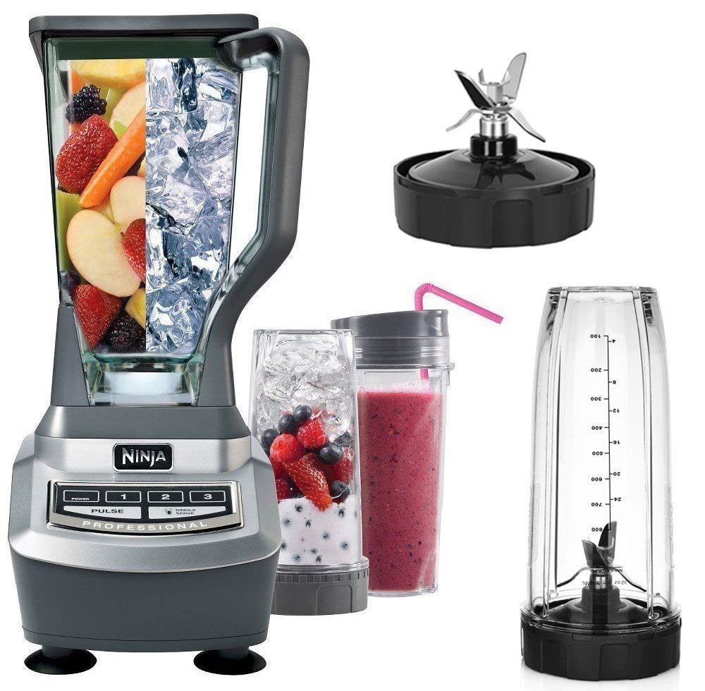 Repuestos para licuadora Ninja - Cuchilla inferior de 6 aletas para licuadoras Nutri Ninja Auto iQ BL480, BL480D, BL482 y BL456 (solo aletas hembra) (1 paquete)