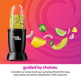 Licuadora Magic Bullet pequeña, negra, juego de 11 piezas